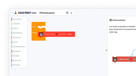 Plataforma digital de Smart Team para programar robots y gestionar el aula